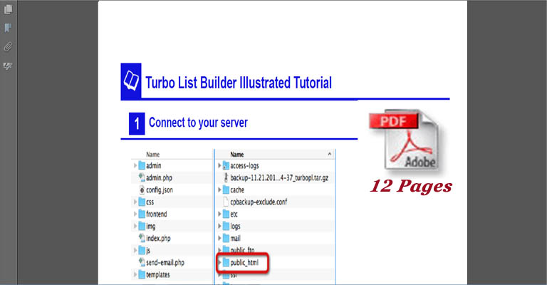 Turbo List Builder PDF Tutorial