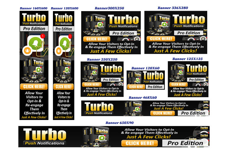 Turbo Push Notifications PRO Banners MRR