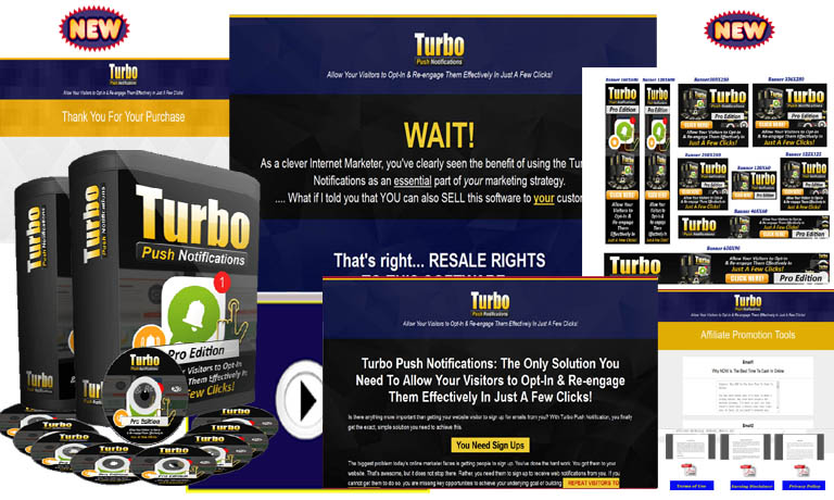 Turbo Turbo Push Notifications PRO "Master Reseller Package"